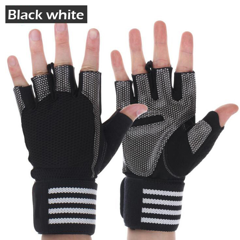 Men Women Dumbbell Weight Lifting Gloves Gym Half Finger Fitness Wrist Wrap Sport Gloves Fingerless Protect Wrist Cycling Gloves CX220518