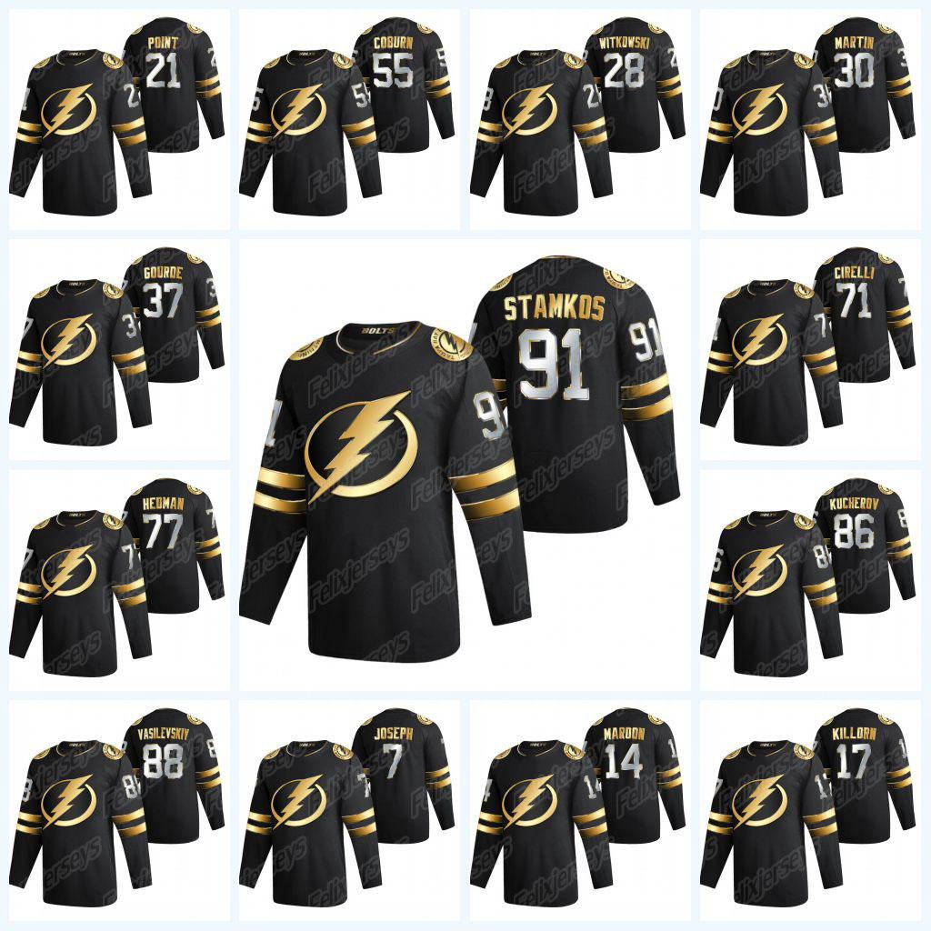 Steven Stamkos 2020-21 Golden Limited Edition Black Jersey Tampa Bay Lightning Nikita Kucherov Mikhail Sergachev Nikita Kucherov, Youth size : s-xl
Steven Stamkos 2020-21 Golden Limited Edition Black Jersey Tampa Bay Lightning Nikita Kucherov Mikhail Sergachev Nikita Kucherov, Youth size : s-xl