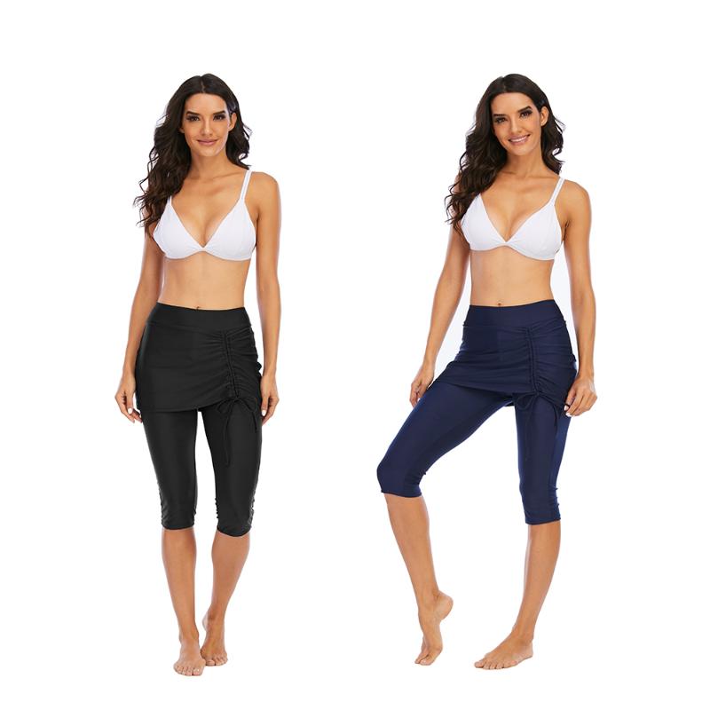 Women's Swimwear Skirted Swim Capris Women Swimming Skirt Pants Layered With Leggings, Blue
Women's Swimwear Skirted Swim Capris Women Swimming Skirt Pants Layered With Leggings, Blue