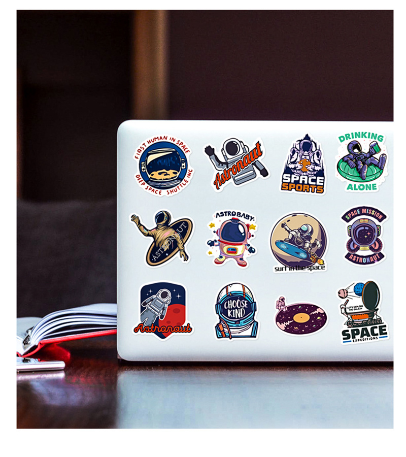 50 Space Planet astronaut graffiti Sticker Phone Laptop Skateboard Car Stickers Pack for Luggage Guitar Helmet Sticker
