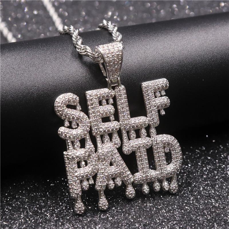 Pendant Necklaces Iced Out Letters Self Paid Necklace Bling Paved Cubic Zircon Charms Men'S Hip Hop Rapper Jewelry GiftsPendant
Pendant Necklaces Iced Out Letters Self Paid Necklace Bling Paved Cubic Zircon Charms Men'S Hip Hop Rapper Jewelry GiftsPendant