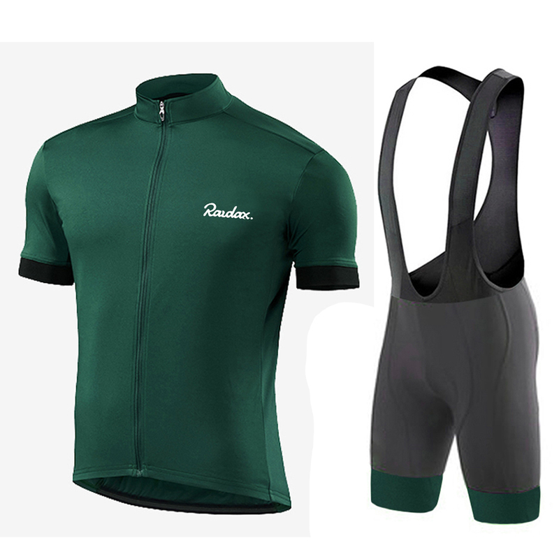 Cycling Jersey Team Raudax Men Cycling Set Racing Bicycle Clothing Suit Breathable Mountain Bike Clothes Sportwears 220423