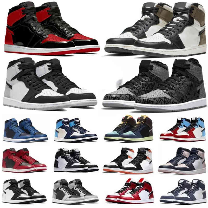 Jordam 1 1s Mens Basketball Shoes Sneakers Grey Fog Yellow Toe Rebellionaire Bred Patent Dark Mocha Marina Blue Bubble Gum Obsidian Shadow Men Chaussures, Color#31
Jordam 1 1s Mens Basketball Shoes Sneakers Grey Fog Yellow Toe Rebellionaire Bred Patent Dark Mocha Marina Blue Bubble Gum Obsidian Shadow Men Chaussures, Color#31