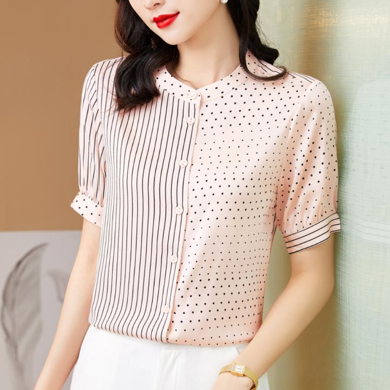 Women's Blouses & Shirts Women's Elegant Polka Dot Striped Stitching Fashion Korean Style Simple Chic Blouse Tops 2022 Office Lady Workw, Pink
Women's Blouses & Shirts Women's Elegant Polka Dot Striped Stitching Fashion Korean Style Simple Chic Blouse Tops 2022 Office Lady Workw, Pink