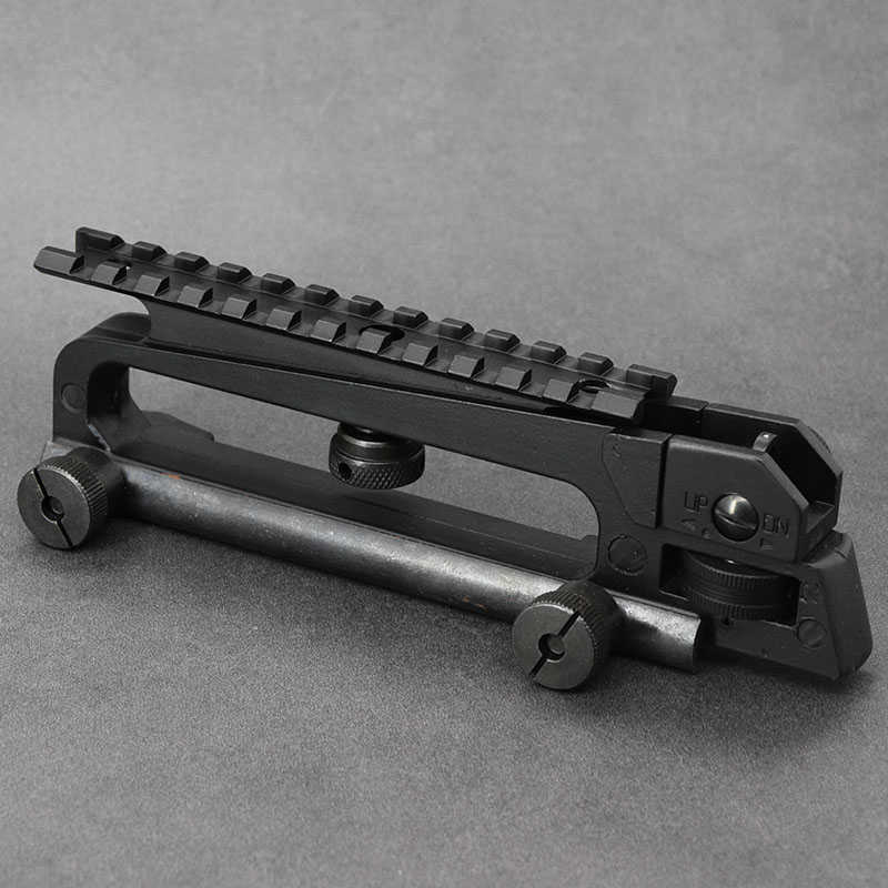 

AR15 M16 Adjustable Rear Sight Hole Sight Handle With Picatinny Rail Rifle Scope Red Dot Mount Base