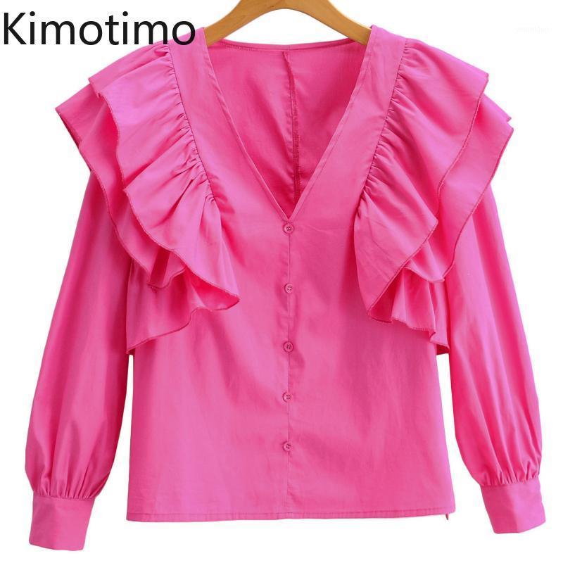 Kimotimo Sweet Blouse Shirt Women Long Sleeve Ruffles Solid Office Lady Elegant Kawaii High Street Party Chic Korean Tops Women' Blouses, Photo
Kimotimo Sweet Blouse Shirt Women Long Sleeve Ruffles Solid Office Lady Elegant Kawaii High Street Party Chic Korean Tops Women' Blouses, Photo