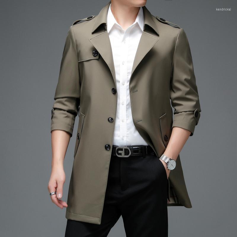 Men's Trench Coats Brand Spring Autumn Men Long Superior Quality Buttons Male Fashion Belt Outerwear Jackets Windbreaker Plus SizeMen's Kend, Black
Men's Trench Coats Brand Spring Autumn Men Long Superior Quality Buttons Male Fashion Belt Outerwear Jackets Windbreaker Plus SizeMen's Kend, Black