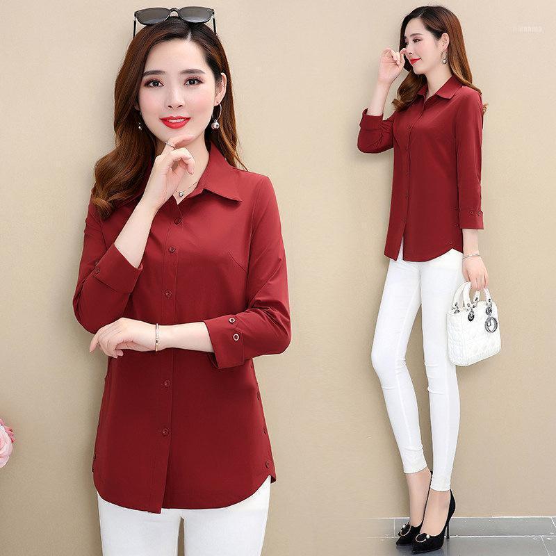 Women's Blouses & Shirts Fashion Shirt Women Clothing 2022 Long Sleeve Blouse Tops Office Ladies Plus Size Blusas Femininas, Khaki
Women's Blouses & Shirts Fashion Shirt Women Clothing 2022 Long Sleeve Blouse Tops Office Ladies Plus Size Blusas Femininas, Khaki