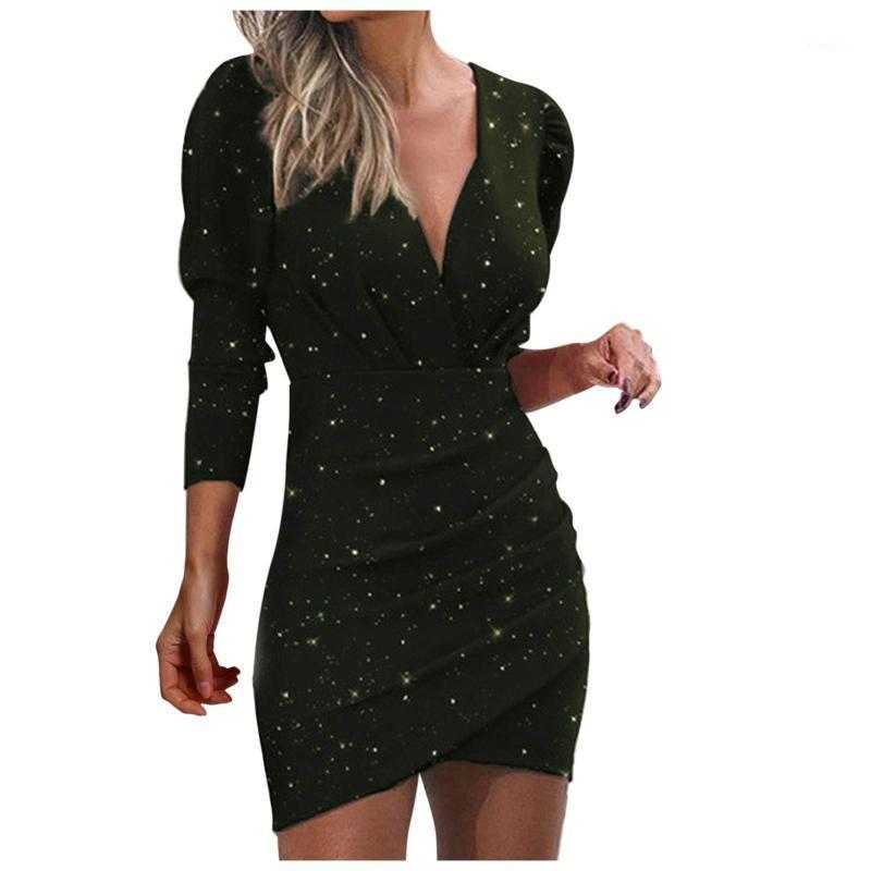 Casual Dresses Sequins Wrap Ruched Nightclub Dress Long Sleeve Deep V Neck Shining Glitter Cocktail Office Lady Work Clothing Vestidos, Navy blue
Casual Dresses Sequins Wrap Ruched Nightclub Dress Long Sleeve Deep V Neck Shining Glitter Cocktail Office Lady Work Clothing Vestidos, Navy blue