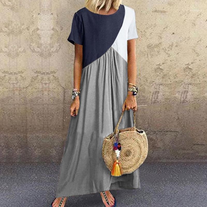 Color Block Geometric Short Sleeve Summer Dress Maxi Casual Long Baggy Holiday Big Size 5xl Sukienka Beach Patchwork Dresses, Grey dress
Color Block Geometric Short Sleeve Summer Dress Maxi Casual Long Baggy Holiday Big Size 5xl Sukienka Beach Patchwork Dresses, Grey dress
