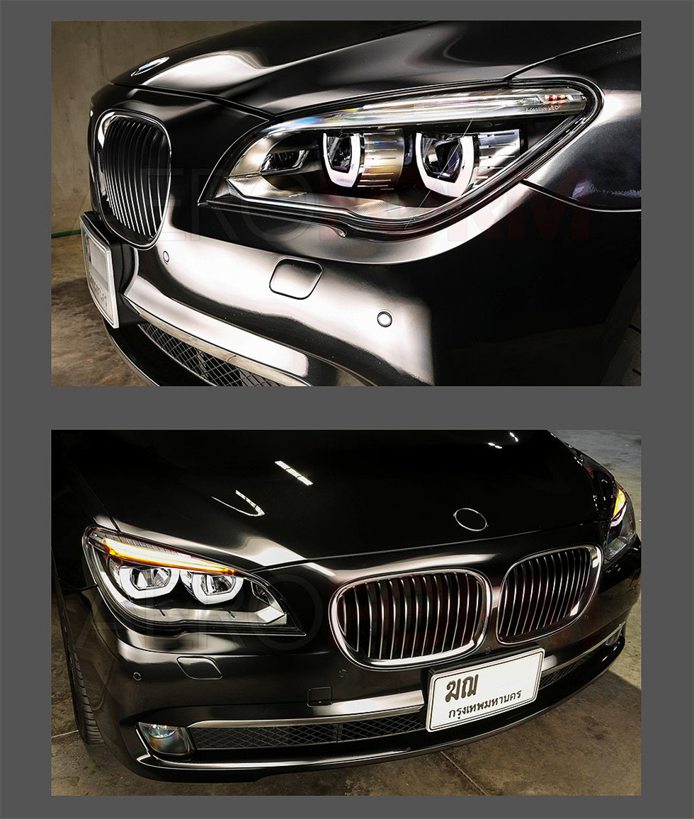 Car Headlights For F02 2009-2014 740i 730i 735i LED Bifocal Lens Head Lamps Driving Lamp LED Headlight Assembly