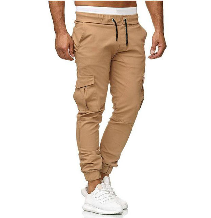 Men Cargo Pants Streetwear Solid Color Joggers Pants Sports Mens Trousers Autumn Spring Casual Sweatpants Clothing