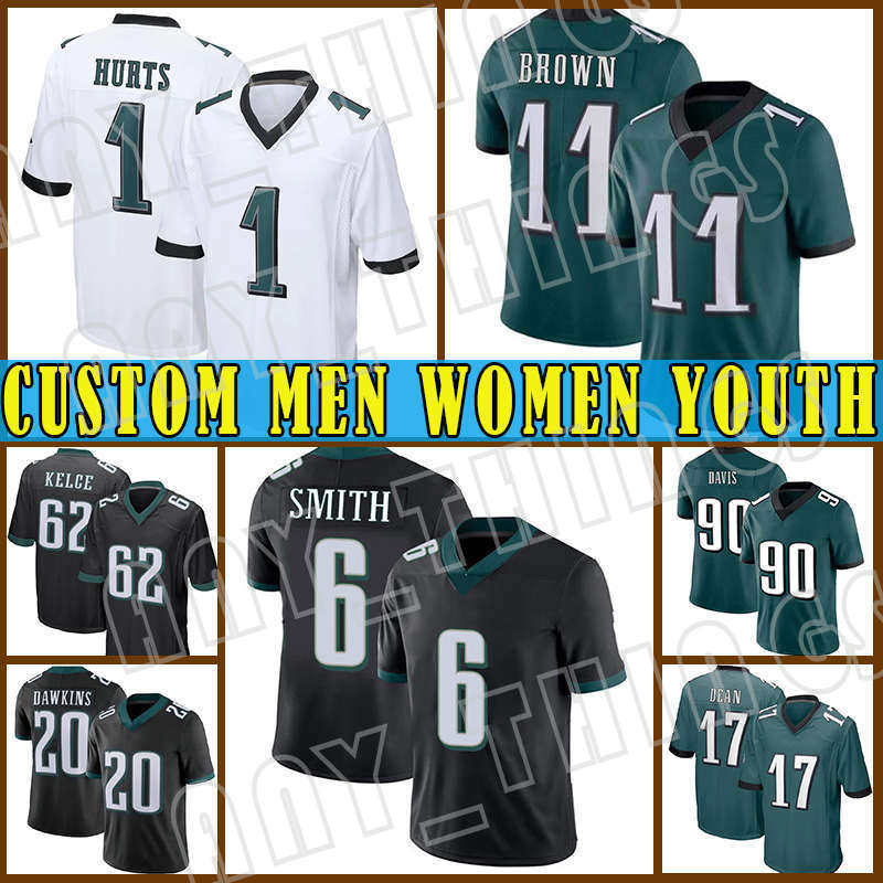 1 Jalen Hurts 11 A.J. Brown cutsom Brian Dawkins Men Football Jersey DeVonta Smith Jason Kelce 90 Davis 17 Dean 68 Mailata Reggie White Darius Slay Jr Randall Cunningham, Custom women (laoying)
1 Jalen Hurts 11 A.J. Brown cutsom Brian Dawkins Men Football Jersey DeVonta Smith Jason Kelce 90 Davis 17 Dean 68 Mailata Reggie White Darius Slay Jr Randall Cunningham, Custom women (laoying)