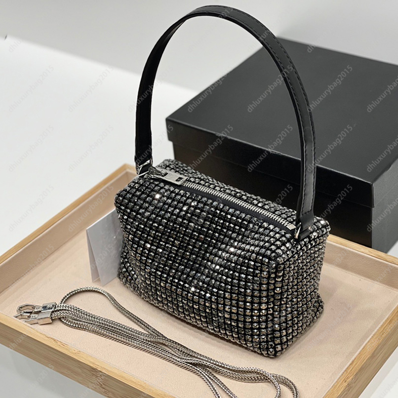 Fashion Black Handbags Luxury Designer Bags High Quality Rhinestone Shoulder Bag Women Party Cosmetic Cases Artistic Key Wallets Luxury Purse, Increase freight
Fashion Black Handbags Luxury Designer Bags High Quality Rhinestone Shoulder Bag Women Party Cosmetic Cases Artistic Key Wallets Luxury Purse, Increase freight