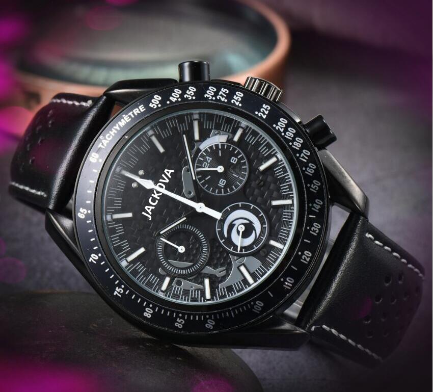High Quality mens full functional stopwatch watch orologio di lusso leather belt quartz automatic movement Luxurious Elegant watches favorite Christmas gift, As pic
High Quality mens full functional stopwatch watch orologio di lusso leather belt quartz automatic movement Luxurious Elegant watches favorite Christmas gift, As pic