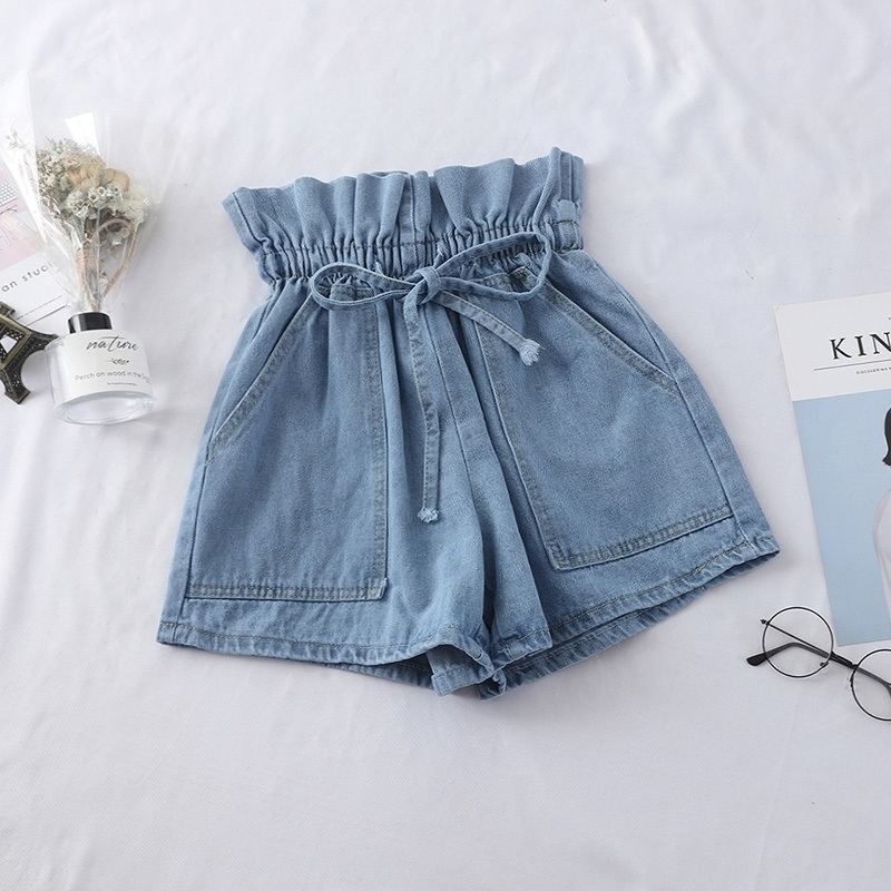 OHRYIYIE Casual Summer Women Denim Arrival High Elastic Waisted Black Blue White Jeans Shorts Femme ST079 Y200512
OHRYIYIE Casual Summer Women Denim Arrival High Elastic Waisted Black Blue White Jeans Shorts Femme ST079 Y200512