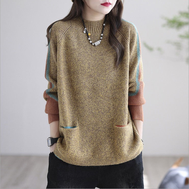 Women Spring Autumn Sweaters, Beige
Women Spring Autumn Sweaters, Beige