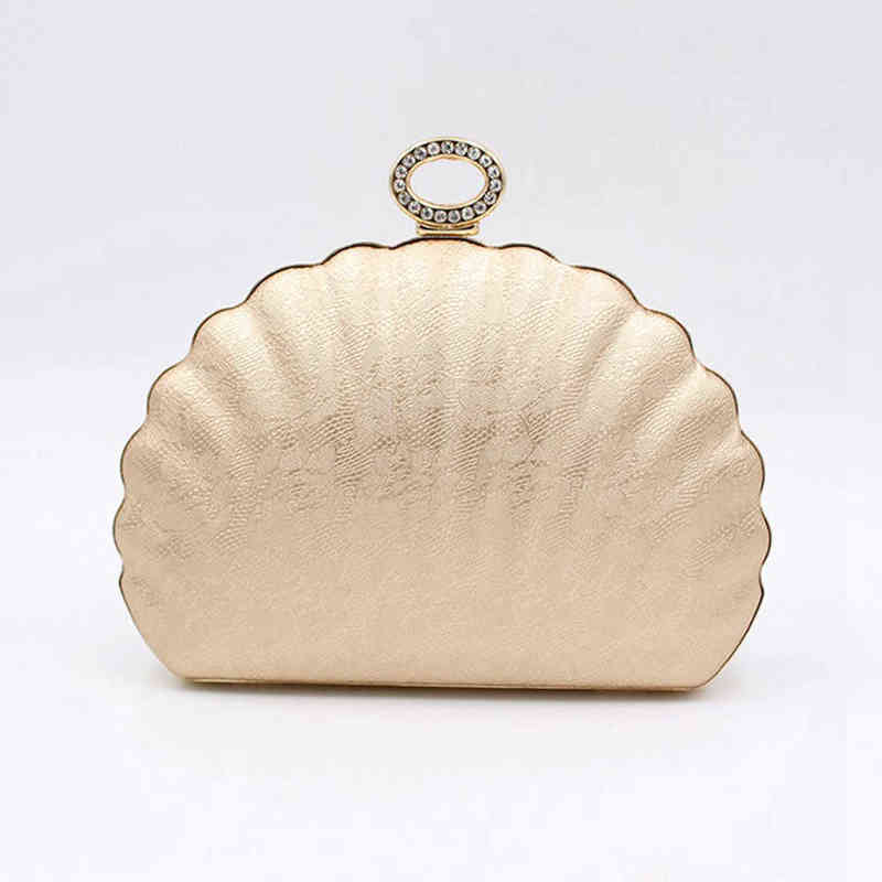 Women shell Shape Clutch Purse Cross-body Bag Shoulder Bag with Chain Fashion Double-Side Evening Purse Handbag Tote Bag New T220727, Champagne
Women shell Shape Clutch Purse Cross-body Bag Shoulder Bag with Chain Fashion Double-Side Evening Purse Handbag Tote Bag New T220727, Champagne