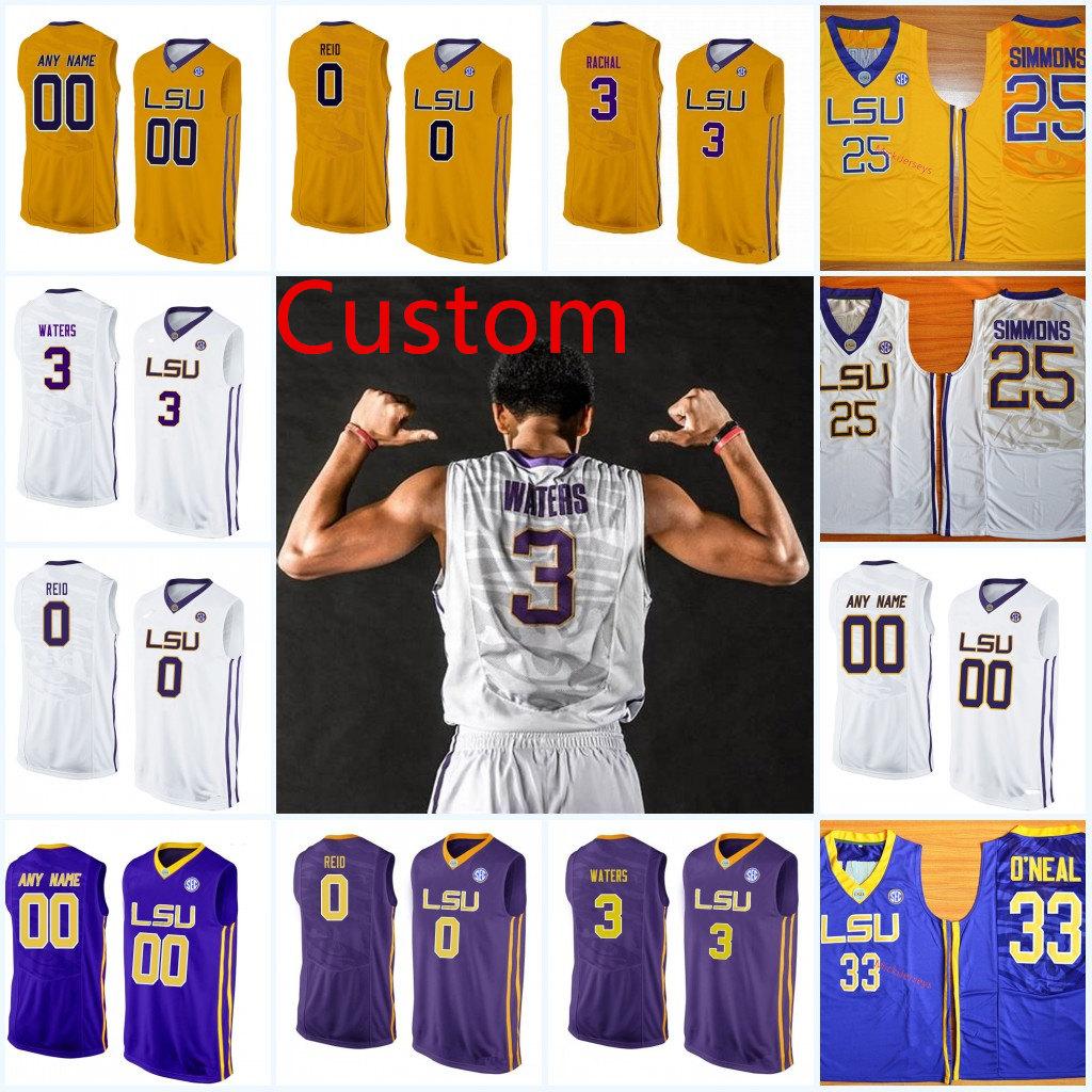 Mens Custom NCAA LSU Tigers Basketball Jersey Tremont Waters Nazreon Reid Noah Thomas Aundre Hyatt Duop Reath LSU Tigers Jersey S-3XL, White
Mens Custom NCAA LSU Tigers Basketball Jersey Tremont Waters Nazreon Reid Noah Thomas Aundre Hyatt Duop Reath LSU Tigers Jersey S-3XL, White