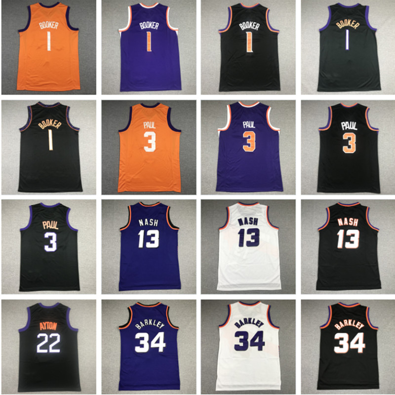 Devin Booker Basketball Jerseys Top The Valley Sun Men 3 Chris Paul 22 Deandre Ayton 13 Steve Nash Jersey, Color 1
Devin Booker Basketball Jerseys Top The Valley Sun Men 3 Chris Paul 22 Deandre Ayton 13 Steve Nash Jersey, Color 1
