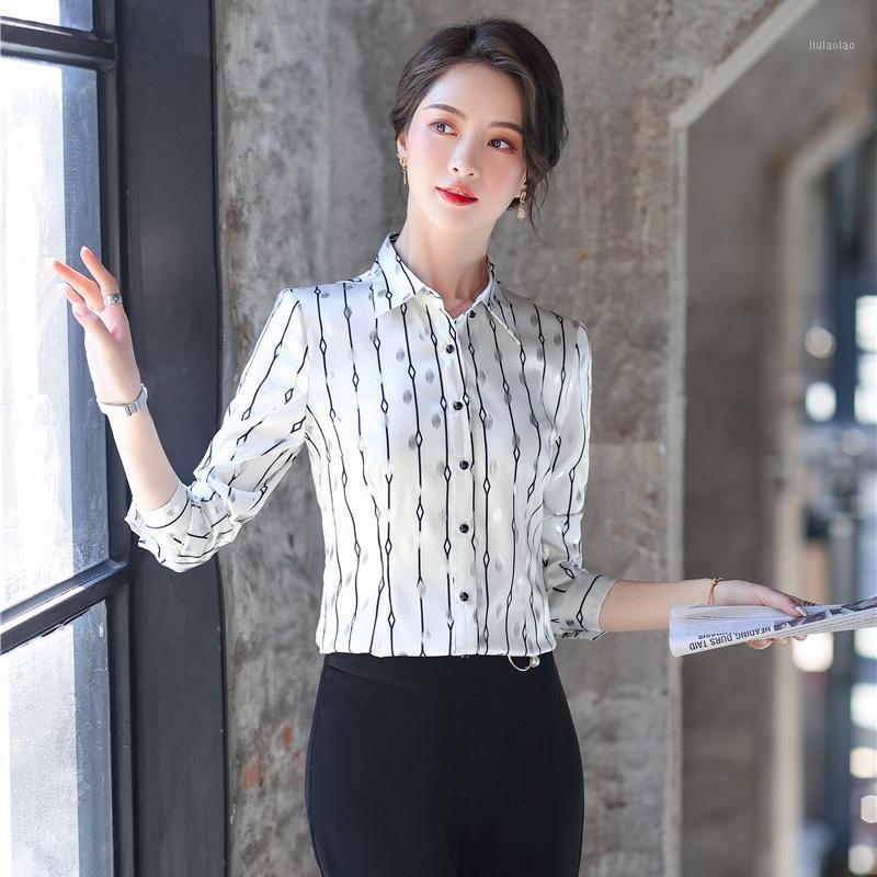 Fashion Women Blouses & Shirts Long Sleeve Ladies Work Blouse And Tops White Stiriped Office Uniform Styles Women, Blouse only
Fashion Women Blouses & Shirts Long Sleeve Ladies Work Blouse And Tops White Stiriped Office Uniform Styles Women, Blouse only