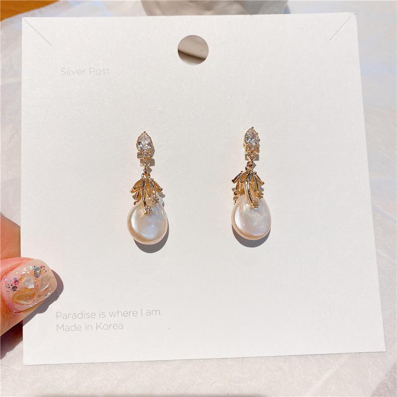 Dangle & Chandelier High Quality Natural Freshwater Baroque Pearl Earrings For Women Vintage Korean Fashion Jewelry Pendientes Wholesale S92
Dangle & Chandelier High Quality Natural Freshwater Baroque Pearl Earrings For Women Vintage Korean Fashion Jewelry Pendientes Wholesale S92