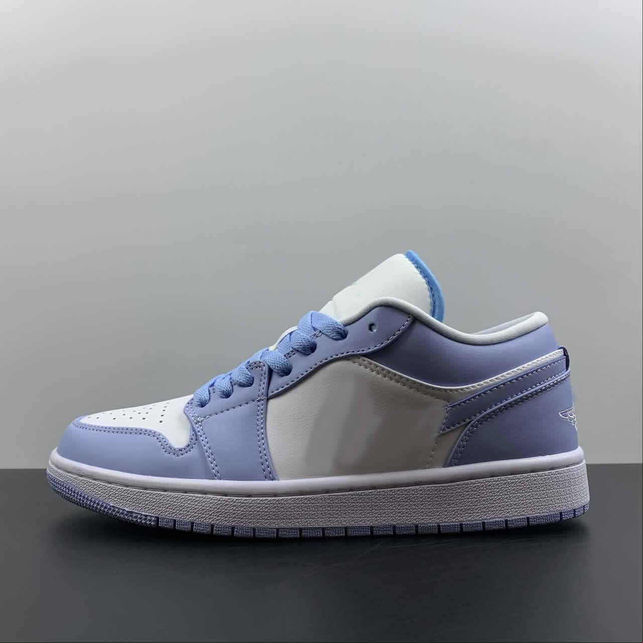Jumpman 1 1s Low Mens Women Basketball Shoes Aluminum White Blue Sneakers, #1