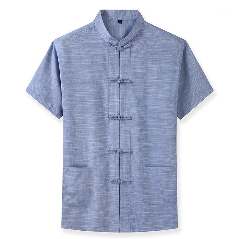 Summer Chinese Men Shirt Plus Size -10xl Fashion Casual Tang Suit Short Sleeve Cotton Comfortable Breathable Have Pockets Men's Shirts, Blue
Summer Chinese Men Shirt Plus Size -10xl Fashion Casual Tang Suit Short Sleeve Cotton Comfortable Breathable Have Pockets Men's Shirts, Blue
