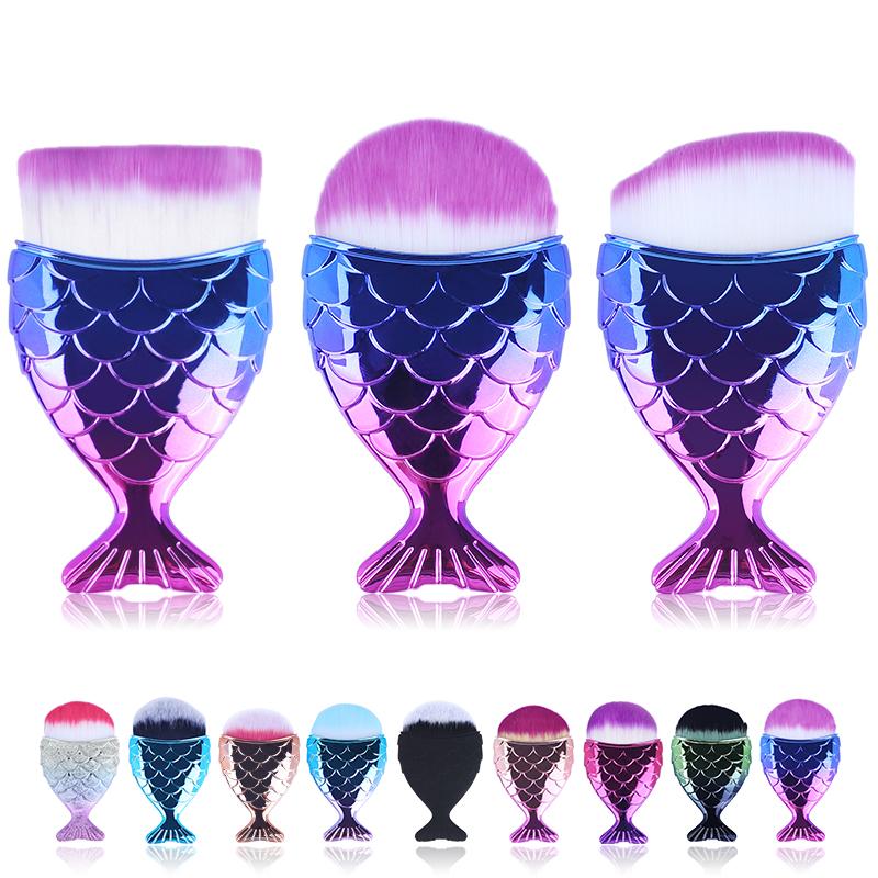 Makeup Brushes Make Up Cosmetic Professional Tail Mermaid Holder Shape Brush Foundation Fish Tools Kit Powder FaceMakeup
Makeup Brushes Make Up Cosmetic Professional Tail Mermaid Holder Shape Brush Foundation Fish Tools Kit Powder FaceMakeup