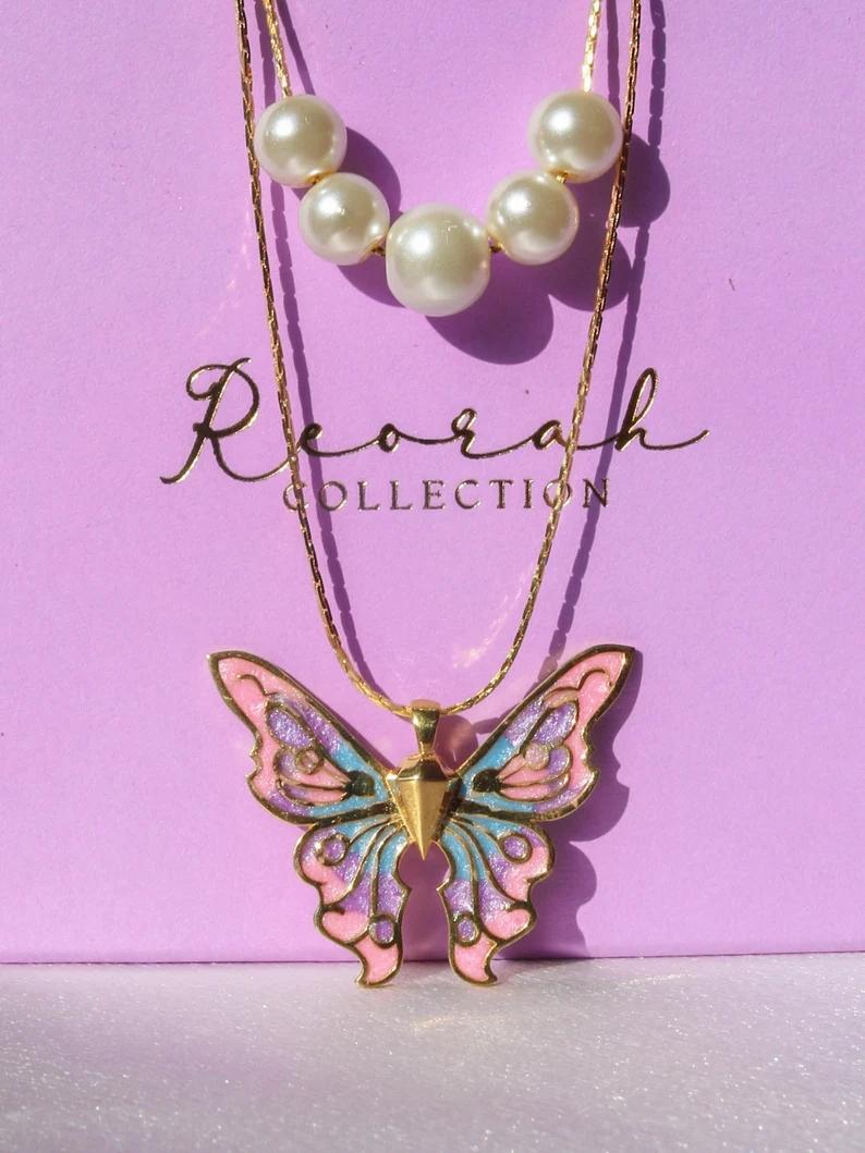 Chains Cooper Butterfly Necklaces Necklace Female Clavicle Chain Pearl Double Choker Jewelry WomanChains
Chains Cooper Butterfly Necklaces Necklace Female Clavicle Chain Pearl Double Choker Jewelry WomanChains