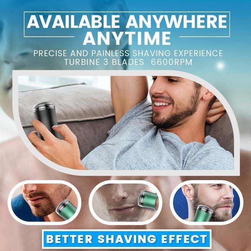 Pocket Size Washable Electric Razor Electric Shaver Rechargeable Shaving Machine for Men Wet-Dry Dual Use Mini Beard Razor 220622
