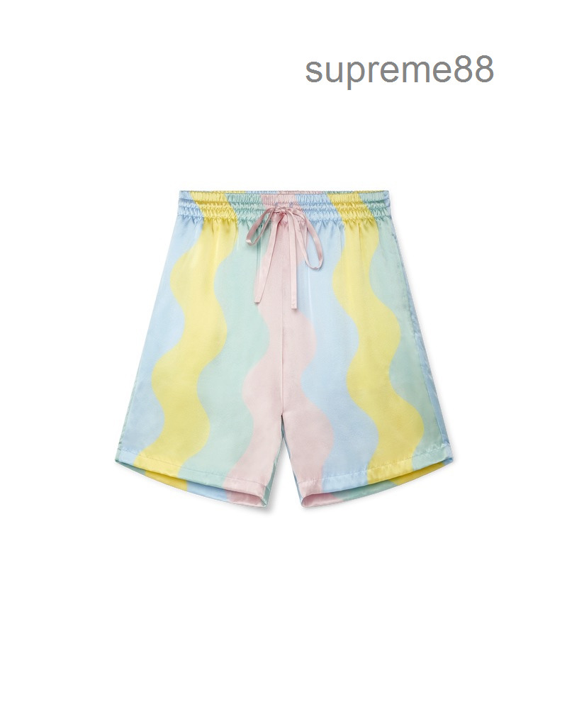 Casablanca silk sets satin shell wave cream neon rainbow dream casual shorts men designer shirts, Beige
Casablanca silk sets satin shell wave cream neon rainbow dream casual shorts men designer shirts, Beige