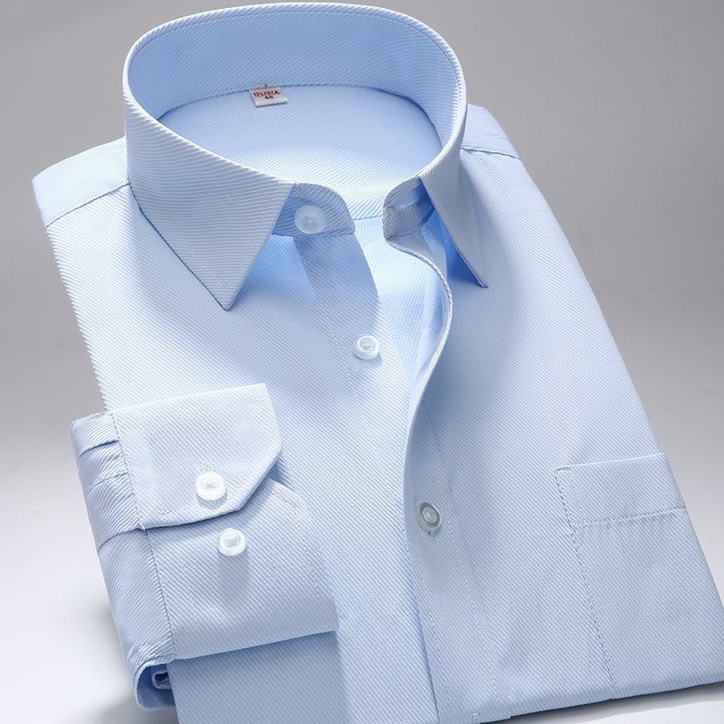 S~7xl Oversized shirt men regular fit square collar long sleeve dress shirts for Solid Twill Striped White Mens Clothes 220322