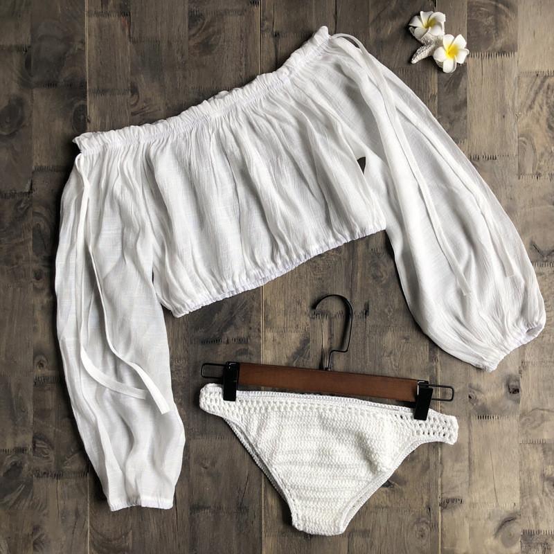 Women's Swimwear Short Women Blouses Summer Crop Tops Sexy Slash Neck Long Lantern Sleeve Bikini Beach Cover Up Crochet Brief TrunkWomen's, White shorts
Women's Swimwear Short Women Blouses Summer Crop Tops Sexy Slash Neck Long Lantern Sleeve Bikini Beach Cover Up Crochet Brief TrunkWomen's, White shorts