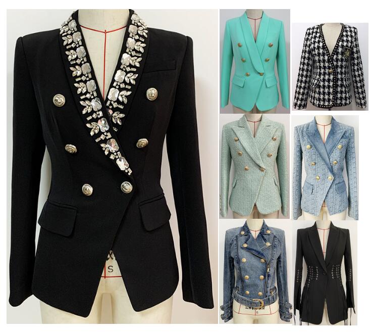 Womens Suits & Blazers Spring Autumn Winter Jackets Casual Coat Fashion Cotton Denim Slim Jacket Designer Styles Stripes Plaid Pattern Jeans-4, Silical gel
Womens Suits & Blazers Spring Autumn Winter Jackets Casual Coat Fashion Cotton Denim Slim Jacket Designer Styles Stripes Plaid Pattern Jeans-4, Silical gel