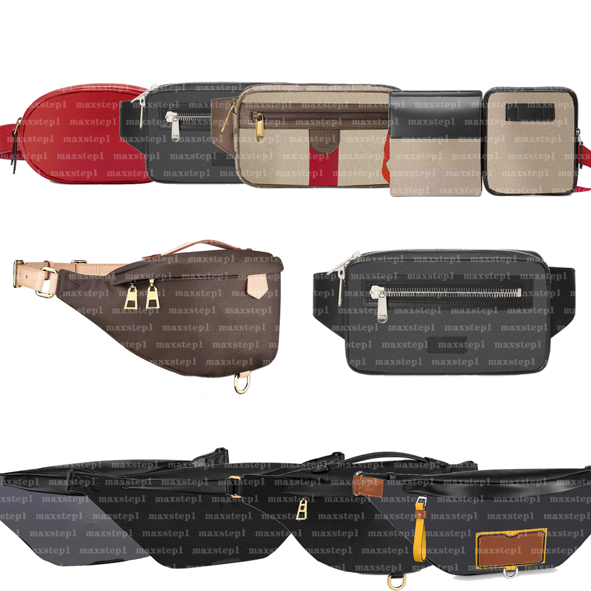 Waist Bags Designer Luxury Fanny Pack Crossbody Shoulder Bumbag Belt Bag Bum Handbag Mens Womens Leather Fannypack Designers Luxurys Maxstep1, With dust bag
Waist Bags Designer Luxury Fanny Pack Crossbody Shoulder Bumbag Belt Bag Bum Handbag Mens Womens Leather Fannypack Designers Luxurys Maxstep1, With dust bag