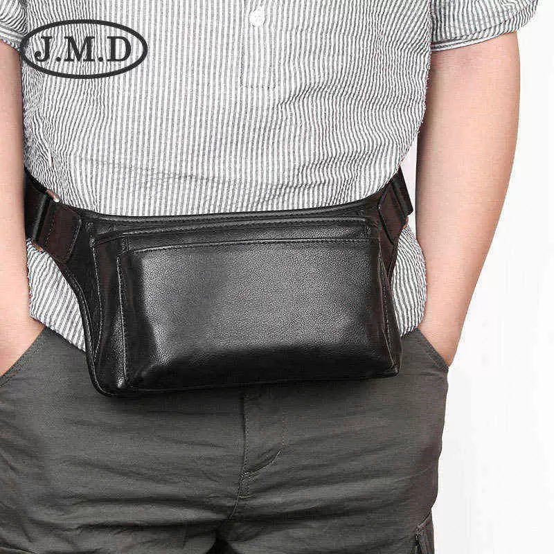 

Wallets Jmd Compact and Practical Head Layer Cow Leather Small Waist Bag Men's Satchel 3016