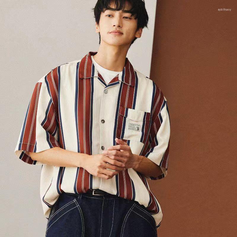 Men' Dress Shirts Brown White Striped Men Cuban Collar Button Up Shirt Women Vintage Japanese Short Sleeve Summer Safari StyleMen' Sybi22, Black tshirt
Men' Dress Shirts Brown White Striped Men Cuban Collar Button Up Shirt Women Vintage Japanese Short Sleeve Summer Safari StyleMen' Sybi22, Black tshirt