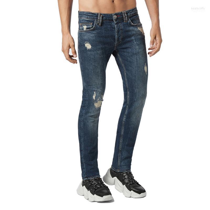 Men's Jeans High Street Stretch Ripped Men Skinny Hole Distressed Destroyed Denim Pants Heat22, Black
Men's Jeans High Street Stretch Ripped Men Skinny Hole Distressed Destroyed Denim Pants Heat22, Black