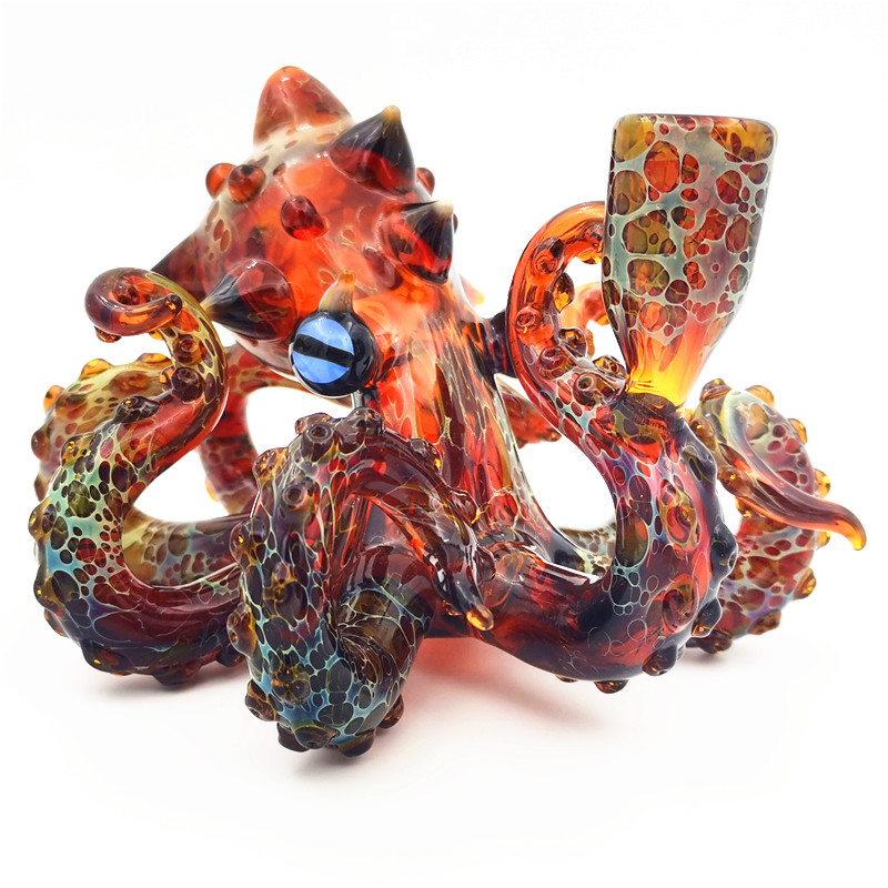 Glass Water Bong Octopus Bongs Colorful Rig 14.4MM Female Joint Hookah percolater Aah Catcher
Glass Water Bong Octopus Bongs Colorful Rig 14.4MM Female Joint Hookah percolater Aah Catcher