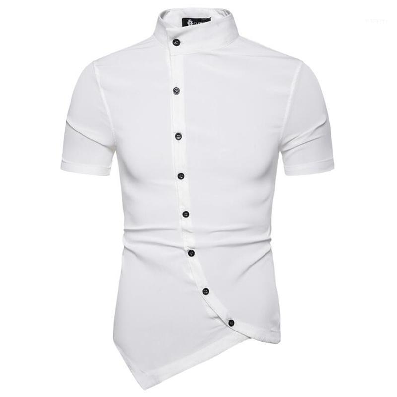 Men's Casual Shirts 2022 Summer Fashion Short Sleeved Shirt White Lrregular Male Office Slim Fit For Social, Black
Men's Casual Shirts 2022 Summer Fashion Short Sleeved Shirt White Lrregular Male Office Slim Fit For Social, Black