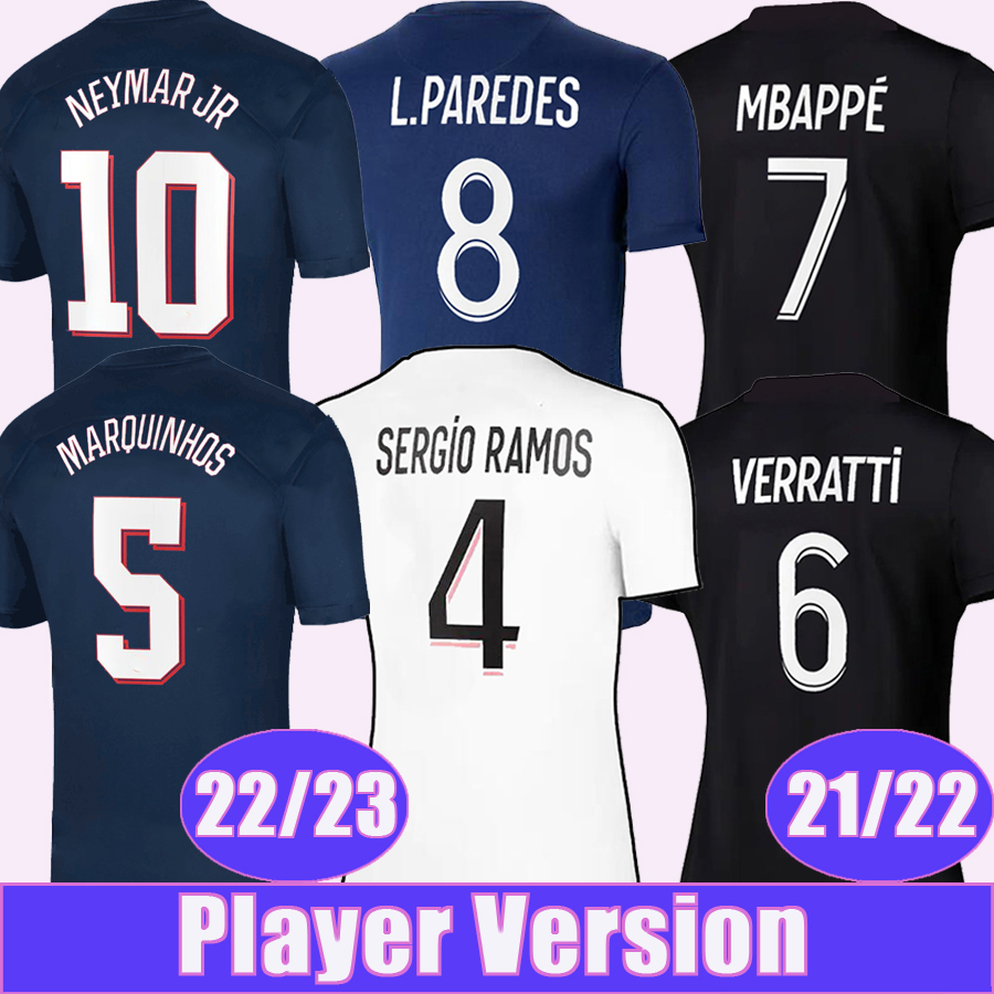 21 22 23 MBAPPE Player Version Soccer Jerseys 10 Championship Special Edition DRAXLER KIMPEMBE SERGIO RAMOS Home Away 3rd 4th Football Shirt ICARDI Uniforms, Qy9372 21 22 away 10 champion patch
21 22 23 MBAPPE Player Version Soccer Jerseys 10 Championship Special Edition DRAXLER KIMPEMBE SERGIO RAMOS Home Away 3rd 4th Football Shirt ICARDI Uniforms, Qy9372 21 22 away 10 champion patch