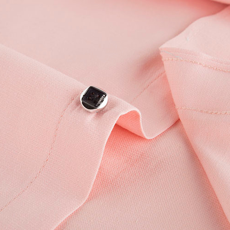 Men's Regular-fit Long Sleeve Solid Linen Shirt Single Patch Pocket Square Collar Inner Polka Dot Casual Button-up Thin Shirts 220322