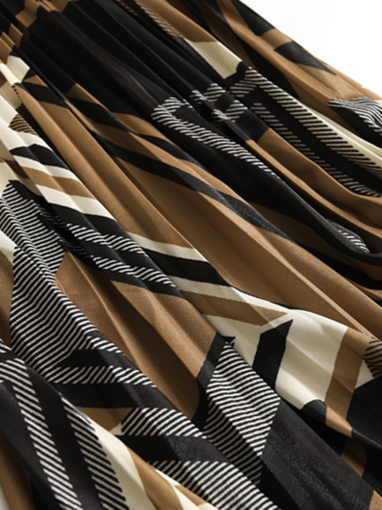 SURMIITRO Spring Summer Fashion Midi Long Pleated Skirt Women Korean Style Mid-Length High Waist A Line Female 220317