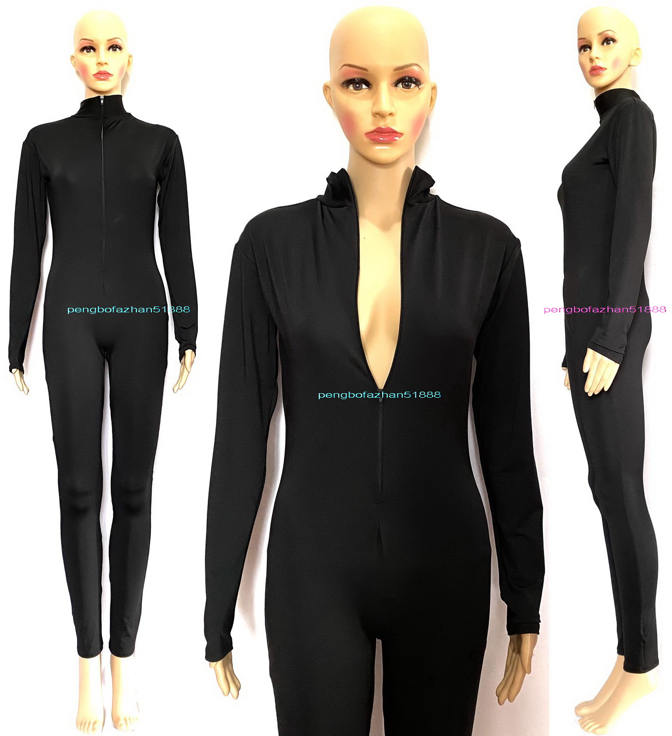 Black Lycra Spandex Women's Catsuit Costumes No Head/Hand/Foot Sexy Women Tights Body Suit Yoga Costume Front Zip Unisex Halloween Fancy Dress Cosplay Bodysuit P792
Black Lycra Spandex Women's Catsuit Costumes No Head/Hand/Foot Sexy Women Tights Body Suit Yoga Costume Front Zip Unisex Halloween Fancy Dress Cosplay Bodysuit P792