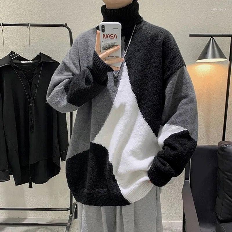 Men's Sweaters Patchwork Korean Fashion Clothing Men Turtleneck Oversized StreetwearMens Sweater Winter Long Sleeve Perf22, Green
Men's Sweaters Patchwork Korean Fashion Clothing Men Turtleneck Oversized StreetwearMens Sweater Winter Long Sleeve Perf22, Green