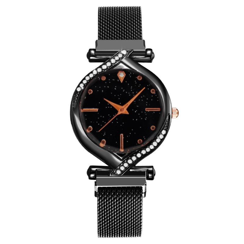 Wristwatches Fashion Round Quartz Rhinestone Dial Casual Wrist Watches Stainless Net Strap Fashionable Clock Waterproof Wristwatch For Women, Red
Wristwatches Fashion Round Quartz Rhinestone Dial Casual Wrist Watches Stainless Net Strap Fashionable Clock Waterproof Wristwatch For Women, Red