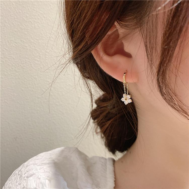 Dangle & Chandelier Sterling Silver Earring Fashion Chain Flowers Cherry Butterfly Drop Temperament OL French Style Woman Girl Ear JewDangle
Dangle & Chandelier Sterling Silver Earring Fashion Chain Flowers Cherry Butterfly Drop Temperament OL French Style Woman Girl Ear JewDangle