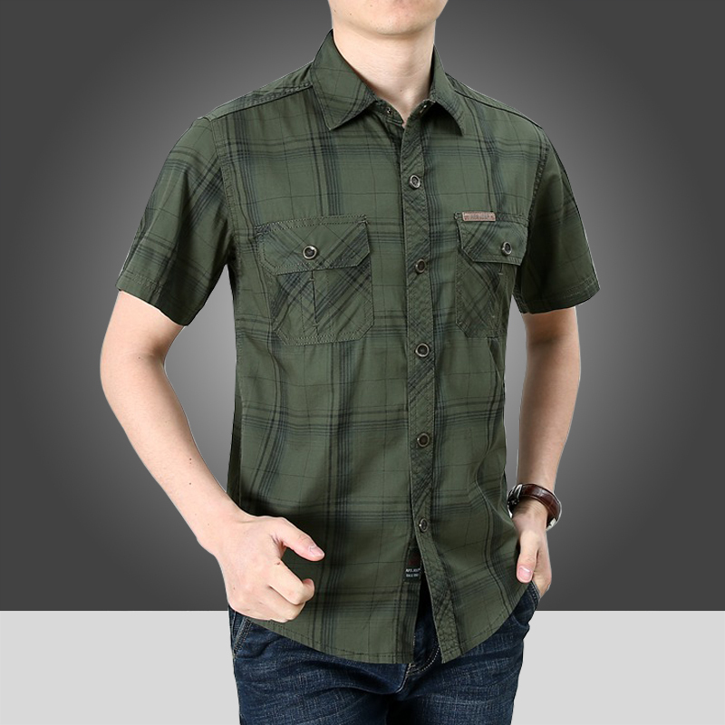 Shirts For Men Fashion Short Sleeve Casual Male Shirt Man Summer Men's Clothes Cotton Large Size Camisa Masculina Sale 220322