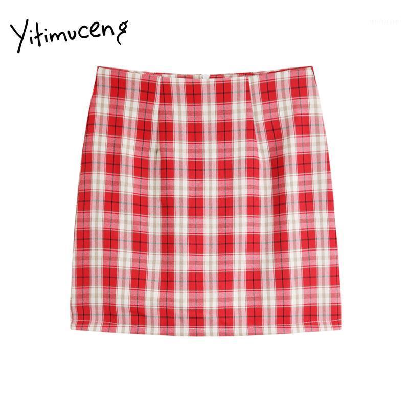 Skirts Yitimuceng Vintage Plaid Zipper Skirt Women High Waist Mini A-Line 2022 Summer Office Lady French Fashion, Red
Skirts Yitimuceng Vintage Plaid Zipper Skirt Women High Waist Mini A-Line 2022 Summer Office Lady French Fashion, Red